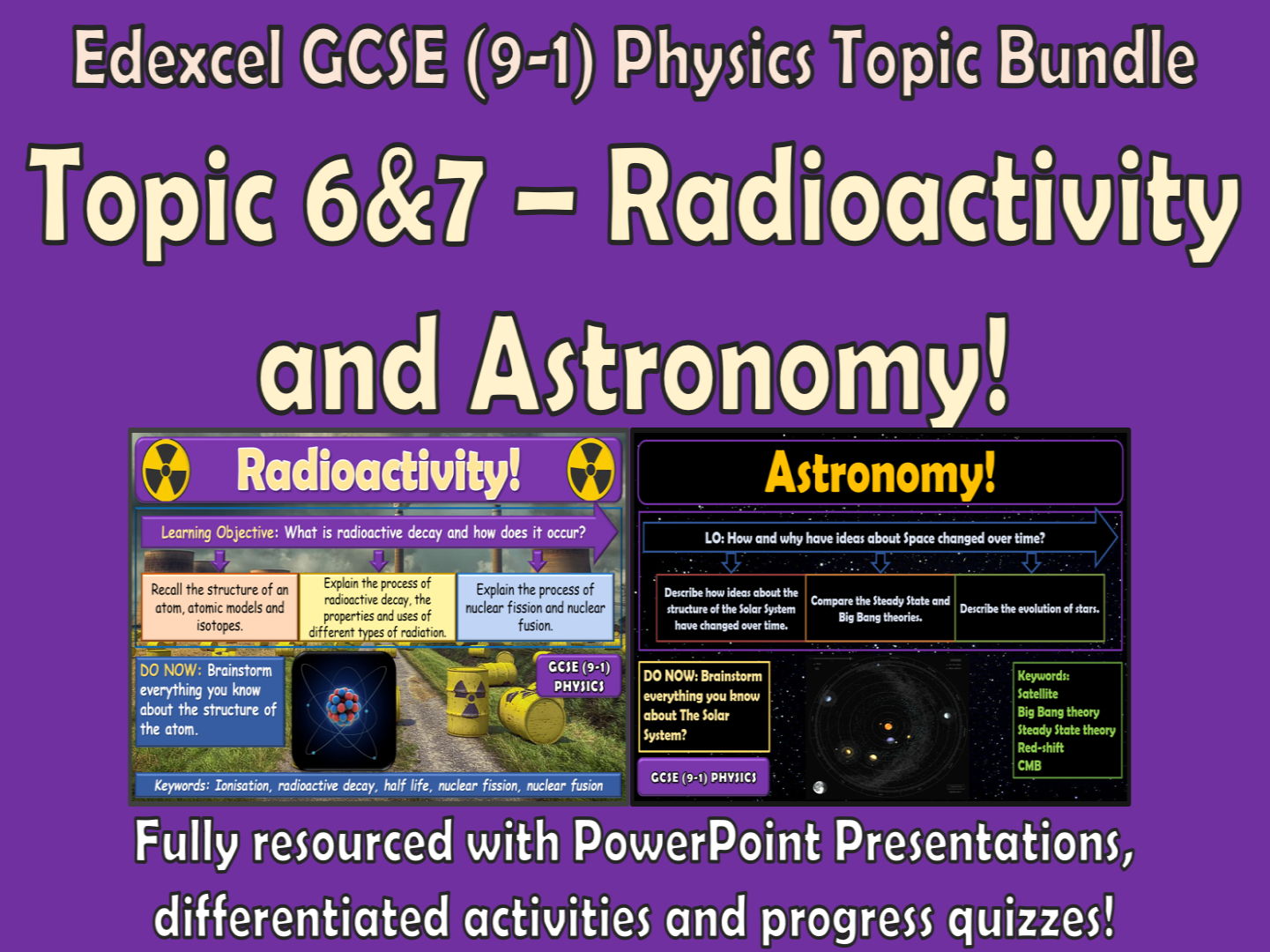 Edexcel GCSE (9-1) Physics Topic 6&7 Bundle