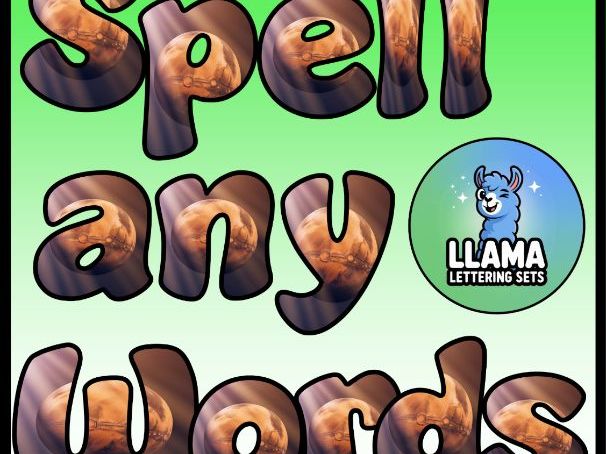 Planet Mars AI 3D Themed Lettering Set | Classroom Display | Upper & Lowercase, 0-9