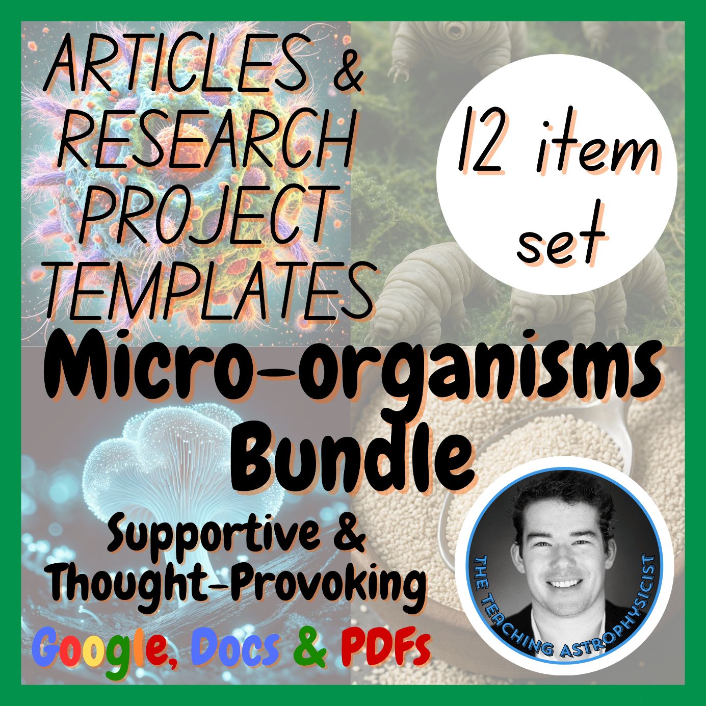 Micro-organisms | 6 Life Science Reading Passages + 6 Research Project Templates