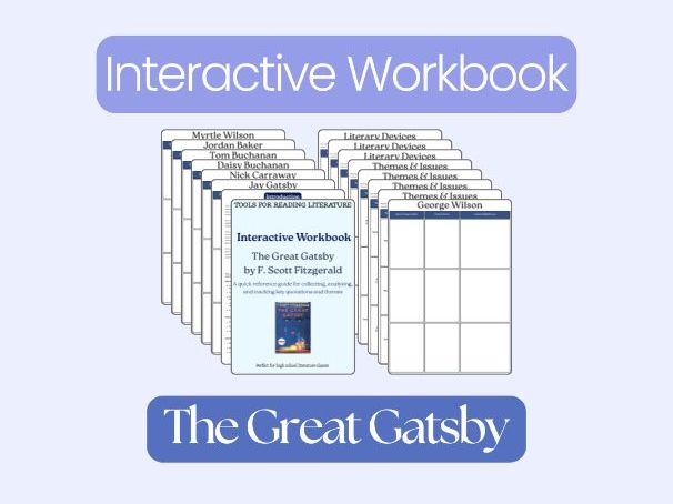 The Great Gatsby – Interactive Workbook: Key Quotes, Themes & Literary Devices