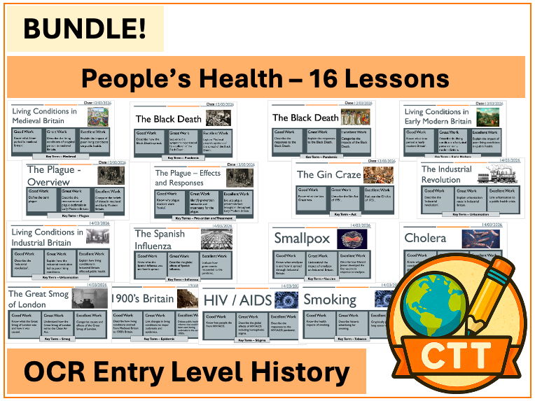 OCR Entry Level History - People's Health - 16 Lessons
