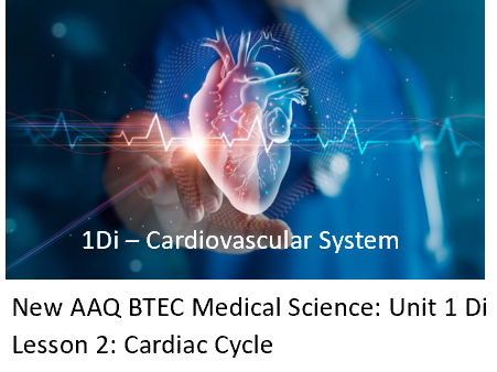 NEW: AAQ BTEC Medical Science Unit 1Di Cardiovascular System - Lesson 2: Cardiac Cycle