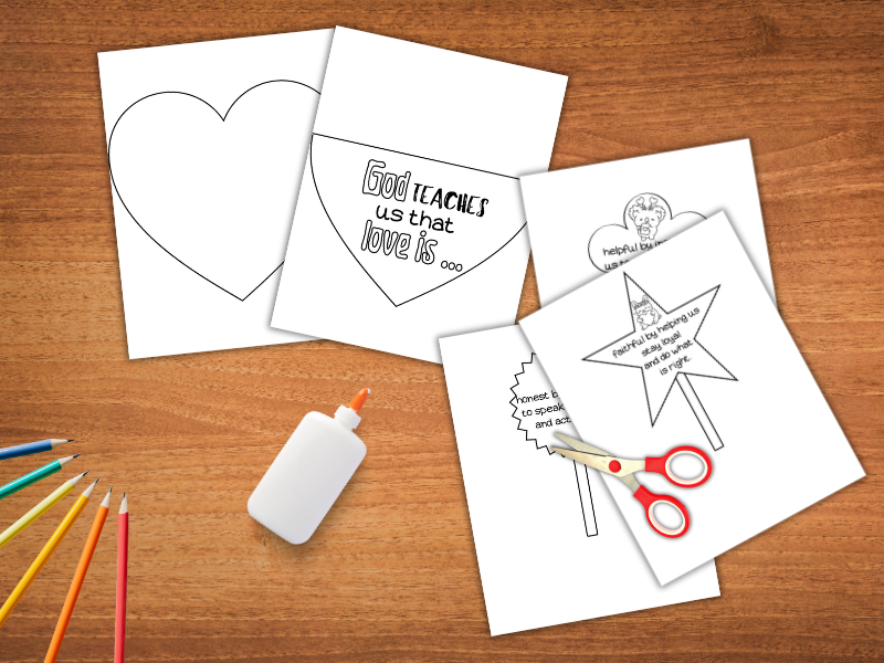 Valentine’s Day Christian Bible Activity | Love Lesson Worksheets for Kids | Jesus Loves Me Resource
