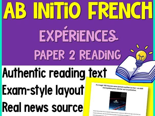 IB French Ab Initio Reading | Sport | Identities | Experiences | Test Prep