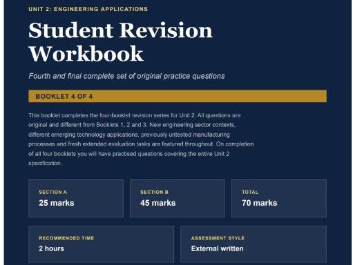BTEC AAQ Engineering Unit 2 Revision Bundle