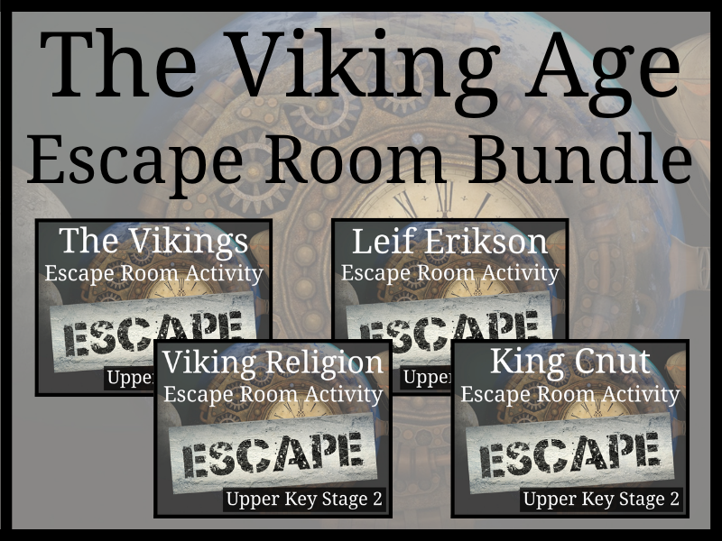 The Vikings Escape Room Activity Bundle | Year 5 or Year 6