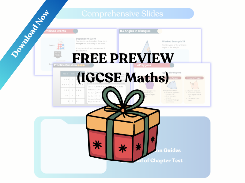 FREE PREVIEW IGCSE Mathematics 0580 Chapter 1