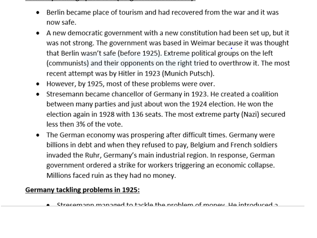 GCSE History Germany 1925-55 OCR 9-1