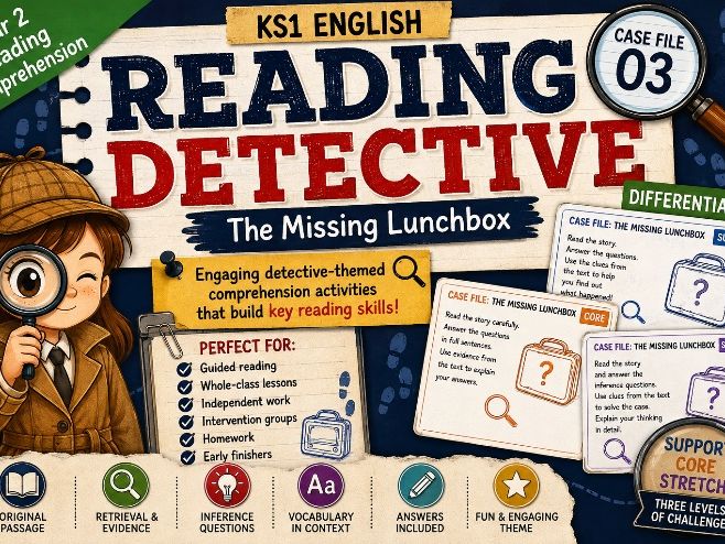 Year 2 Reading Comprehension – Missing Lunchbox