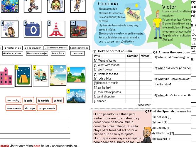 SPANISH COVER: HOLIDAYS PAST TENSE