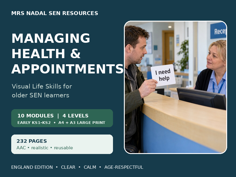Managing Health & Appointments SEN Pack