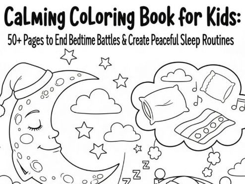 Coloring Book for Kids to End Bedtime