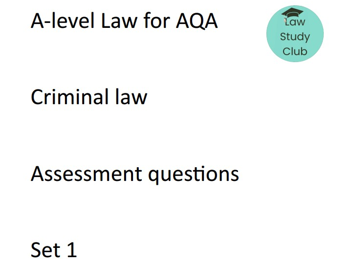 AQA Tort law mock exam (Year 1)