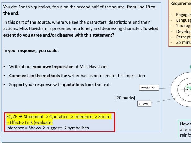 Language Paper 1, Section A, Great Expectations, AQA 2026 New Spec