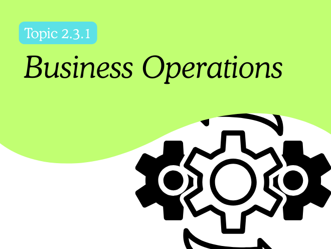 2.3.1 - Business Operations (Revision Sheet)