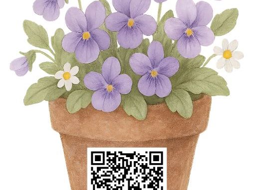 Special Friends/Digraph QR Codes on Flowerpots