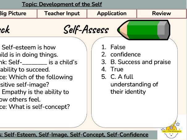 BTEC AAQ Early Childhood Development - Unit 1 - Aim E