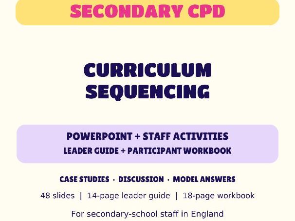 Curriculum Sequencing | Secondary CPD