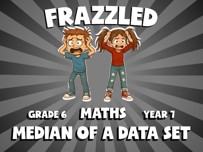 Median of a Data Set FRAZZLED Maths Game | No-Prep Year 7 Review Activity