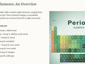 AS Level Chemistry - Unit 9.1 Periodicity of physical properties of the elements in Period 3
