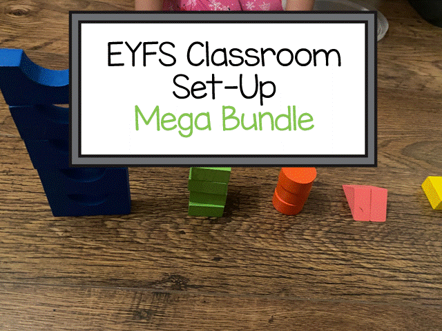 EYFS Classroom Set-Up Mega Bundle : Construction, Maths, Reading & Outdoor Provision Displays
