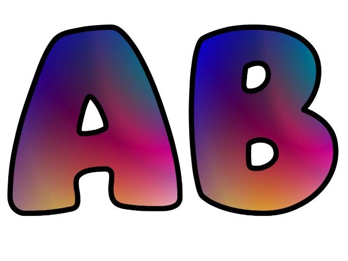 Colorful Art Colors Purple Classroom Display | Lettering Set | Upper & Lowercase, 0-9 and Signs