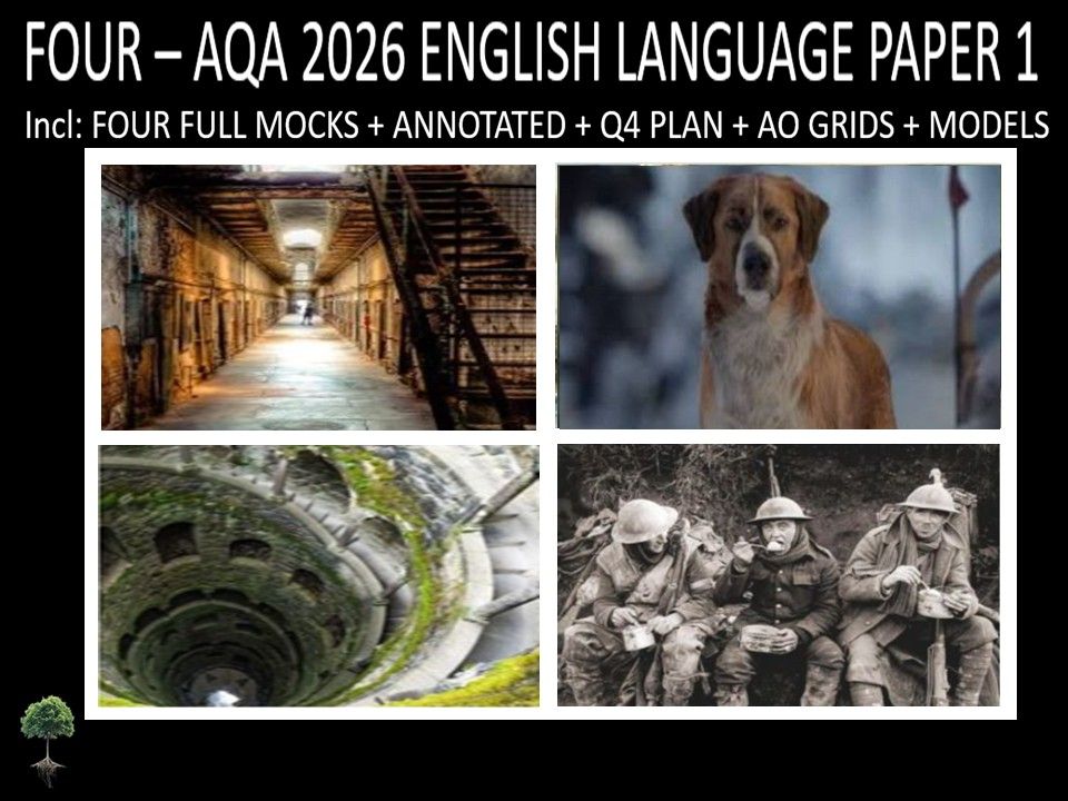 FOUR - AQA PAPER 1 | 2026 FULL MOCKS | ANNOTATED | Q4 PLAN | AO GRIDS | MODELS