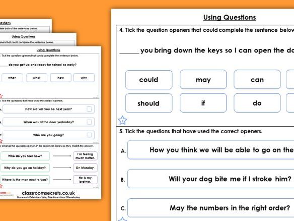 Punctuation homework year 2 08 picture
