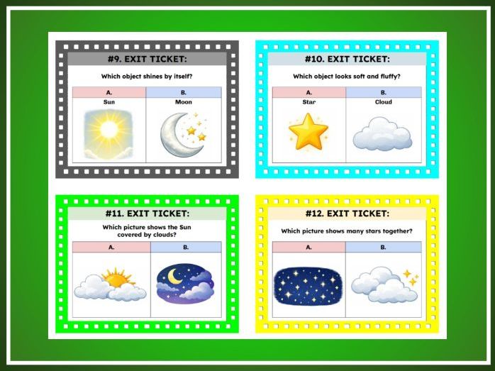 Sun, Moon, and Stars | Kindergarten Science | TEKS K.9B