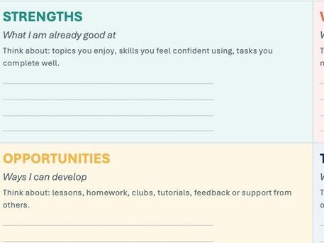 Computing Transition Project: SWOT Analysis and E-Safety Poster