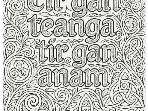 Gaeilge / Irish Mindful Coloring Slogan Sheet