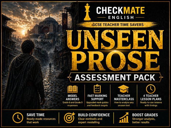 GCSE Unseen Prose Assessment Pack