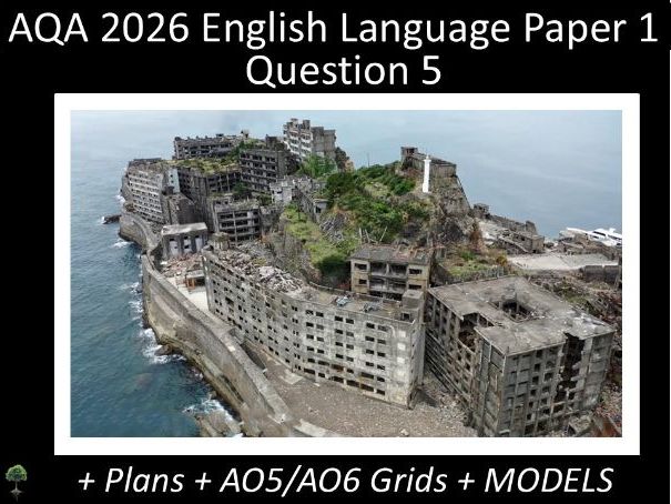 Question 5 - AQA 2026 GCSE English Language Paper 1 Q 5 + Plans, AO Grids, Models (Cit)