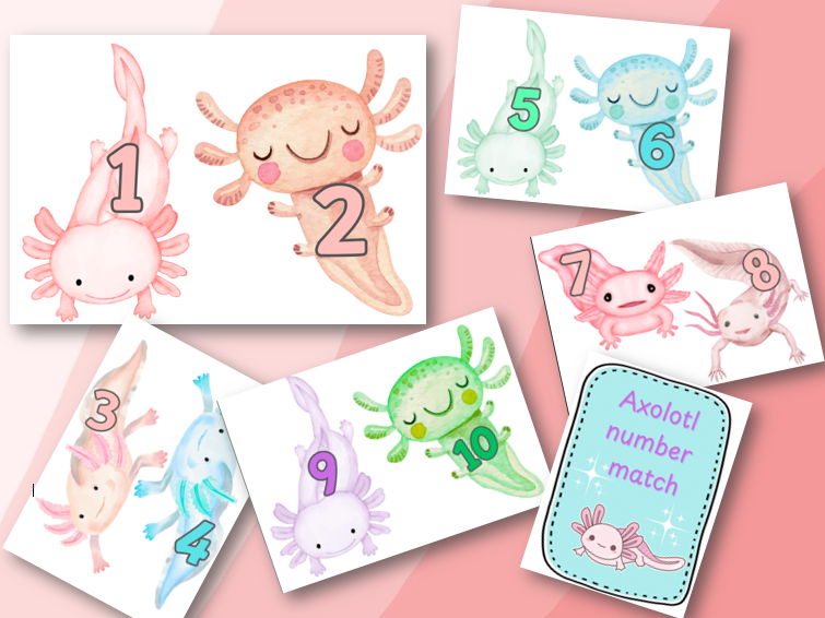 Axolotl Numbers 1-10