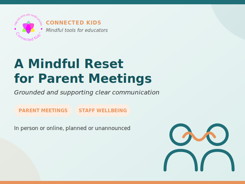 A Mindful Reset for Parent Meetings: Supporting Grounded Clear Communication
