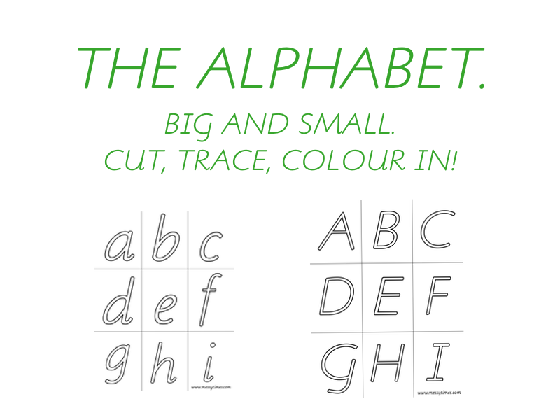 Alphabet - for colouring or tracing | Teaching Resources