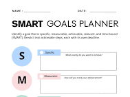 Student Goal Setting Template