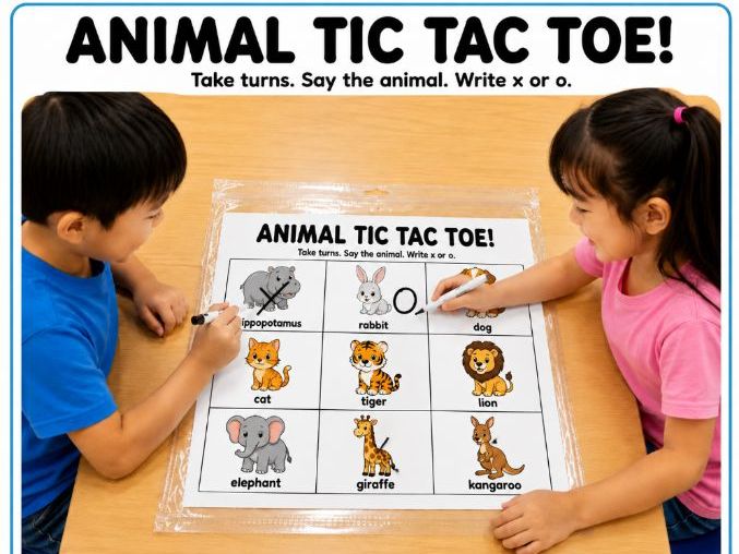 Animal Tic Tac Toe