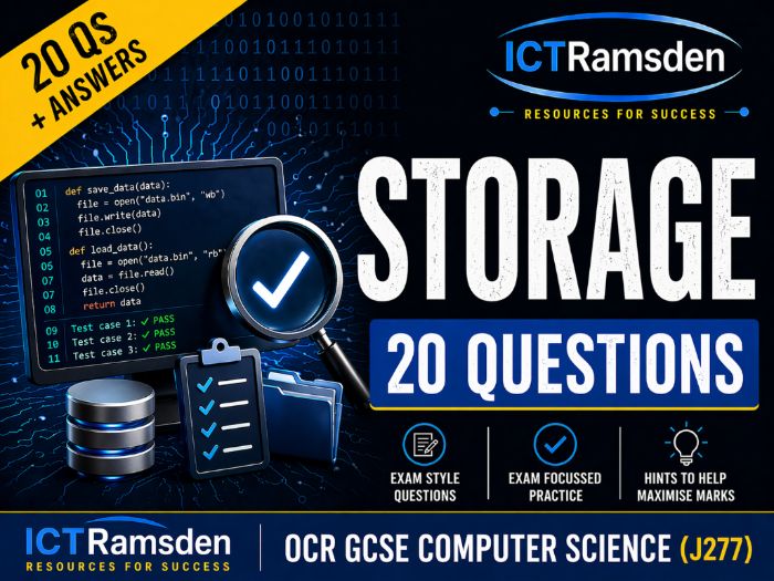Storage — 20 Exam-Style Questions