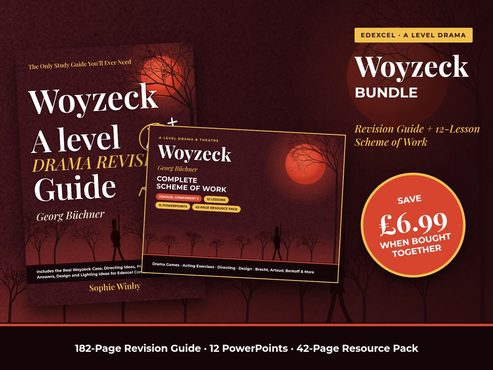 Woyzeck A Level Drama Bundle: Revision Guide + 12-Lesson Scheme of Work (Edexcel Component 3 Section C) – Save £6.99