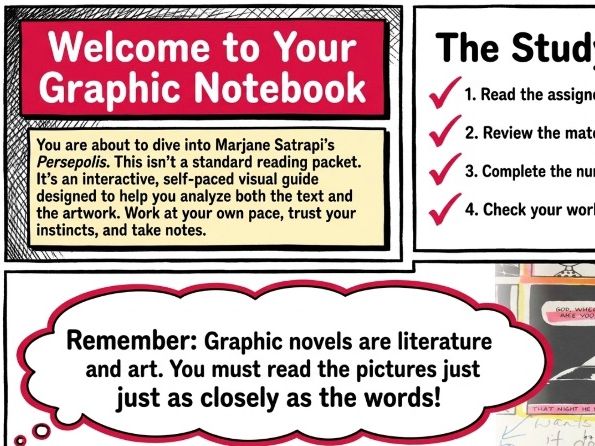 Persepolis Study Guide | Marjane Satrapi Self-Paced Slide Deck | Independent
