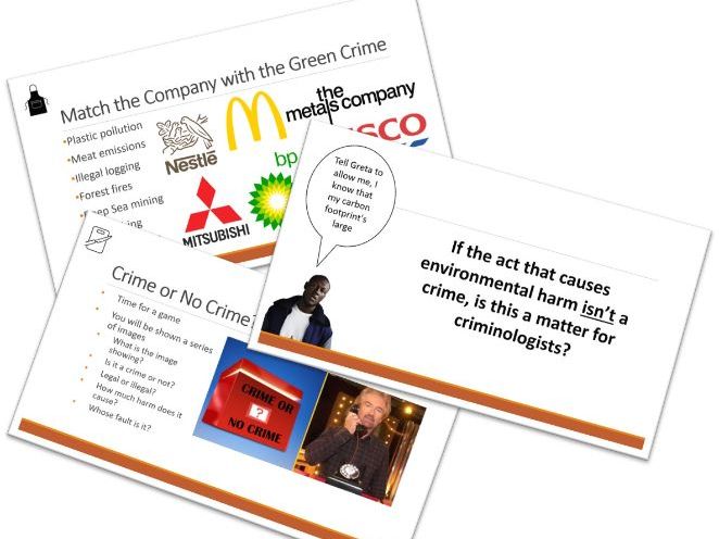 Sociology - Crime and Deviance - Green Crime