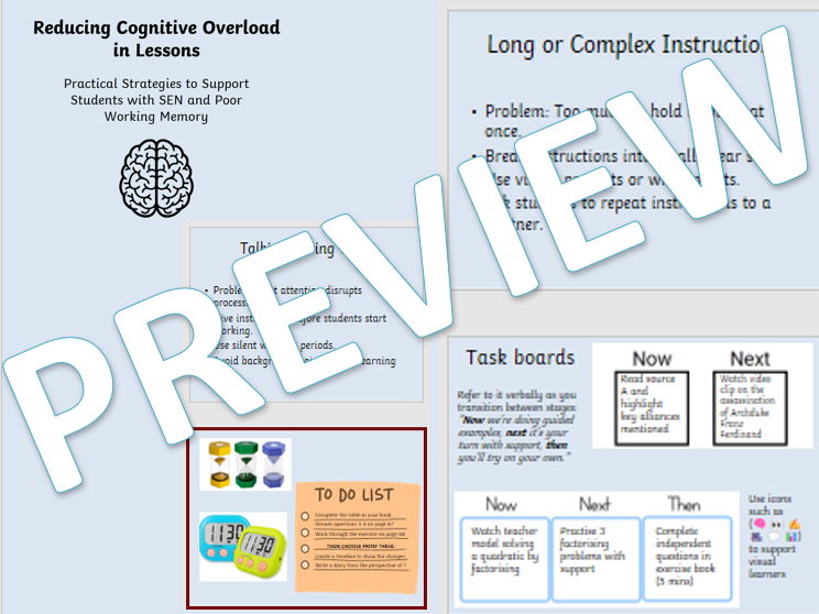 Cognitive Overload Strategies