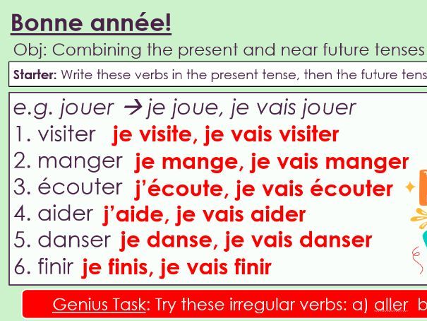 Dynamo 2 Rouge: Module 2. Unit 5, Bonne année!