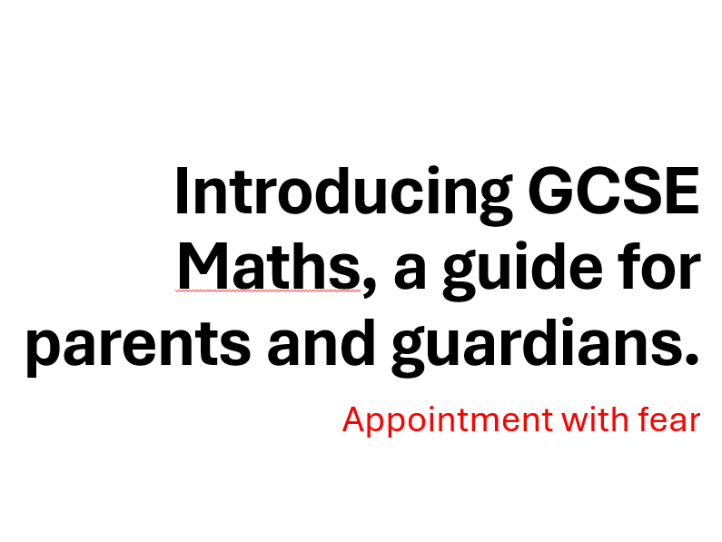 GCSE course description for Parents and Guardians