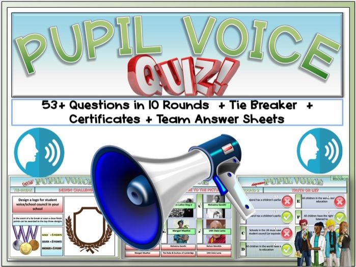 Pupil Voice week Quiz - Back To school