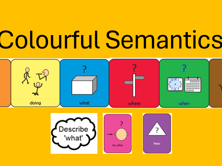 Colourful Semantics slides, planning & resources