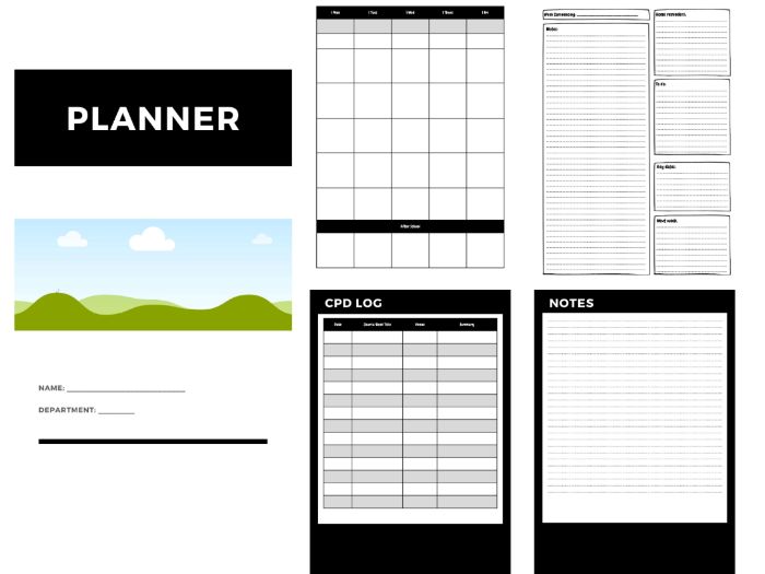 Teacher Planner Template