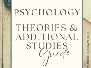 Edexcel GCSE Psychology: Theories & Additional Studies Revision Guide (Edexcel Paper 1 & 2)