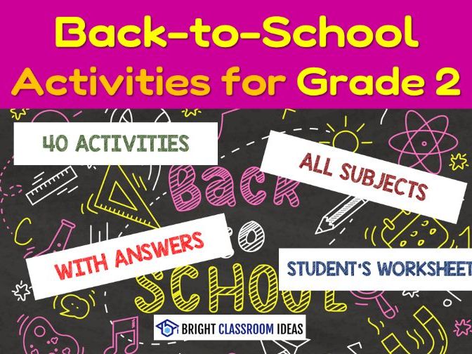 Back-to-School Activities for Grade 2